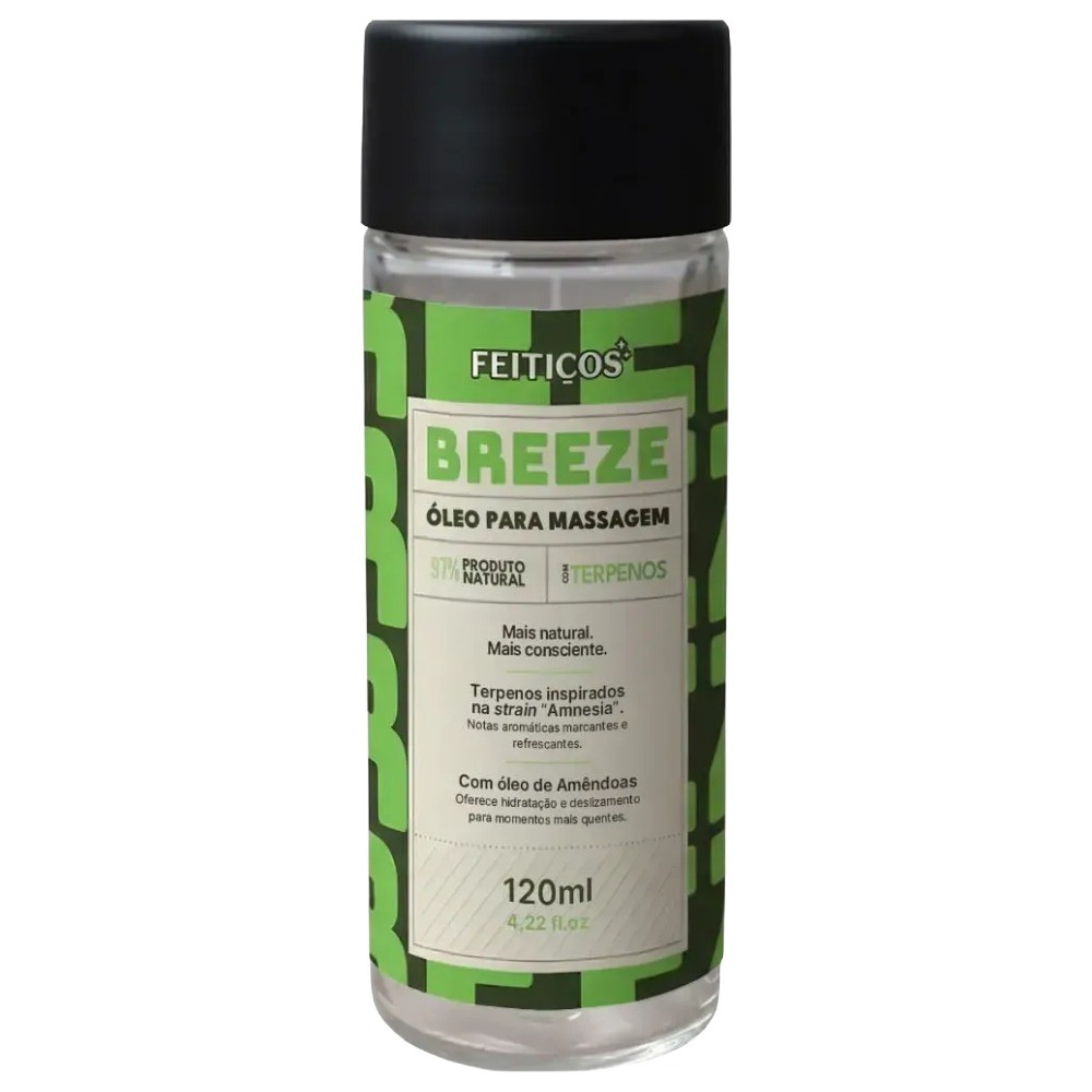 Óleo Para Massagem Sensual Terpenos Breeze Feitiços 120ml