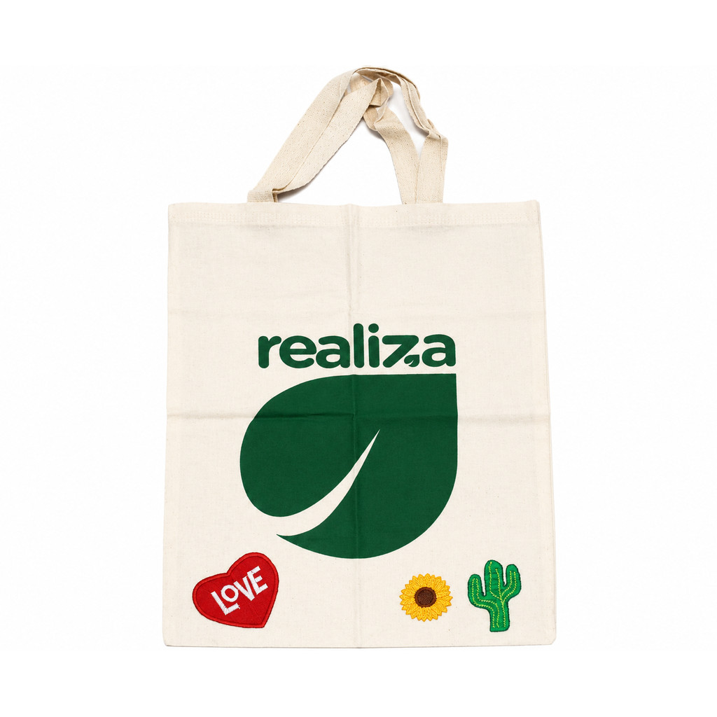 Bolsa Ecológica Realiza Sacola De Praia Algodão Sustentável