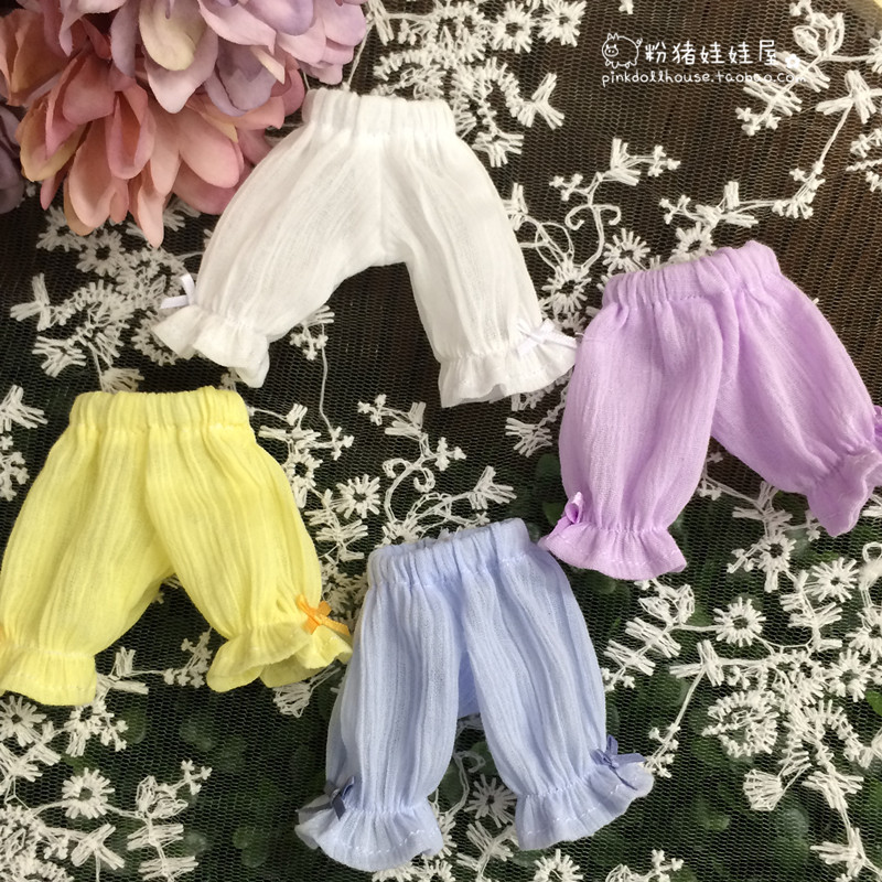 Blythe Pano Pequeno/momoko/obistu/azone/Boneca Calças Abóbora Bloomers