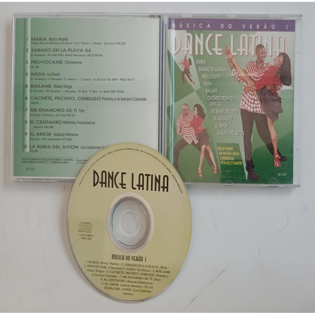 CD VÁRIOS ARTISTAS DANCE LATINA - MÚSICA DO VERÃO 1