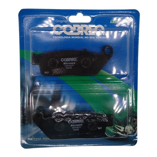 PASTILHA FREIO DIANTEIRA COBREQ ( N-915 ) Cb250 F / SH150 SH300 19-22 / Cbr250 / Cb300 F Twister Cbs