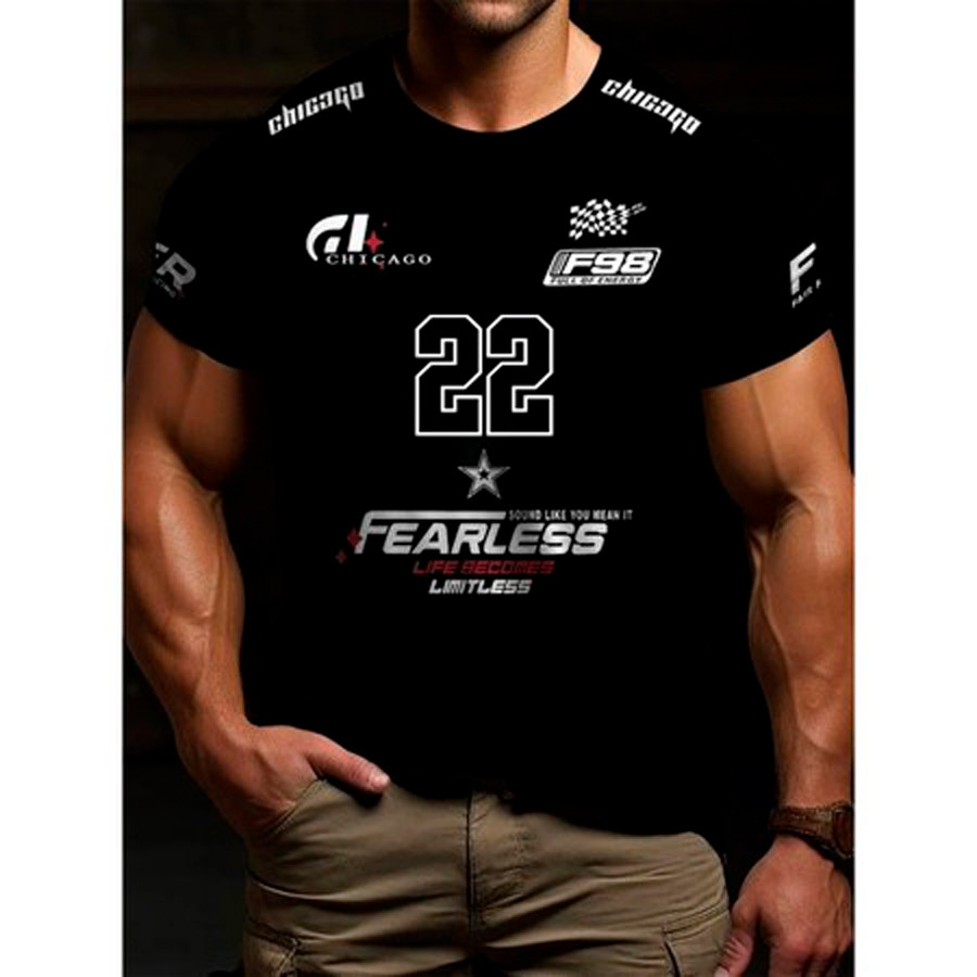 Camiseta Chicago 22 fair Racing Corrida Algodão Lançamento em Oferta na Shopee