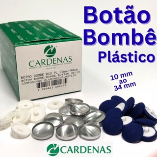 Botões Bombê para cobrir com pé de plástico - 144 un - CARDENAS em Oferta na Shopee