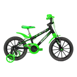 Bicicleta Cairu Aro 16 Mtb Masculino C-16 Pro Preto/verde