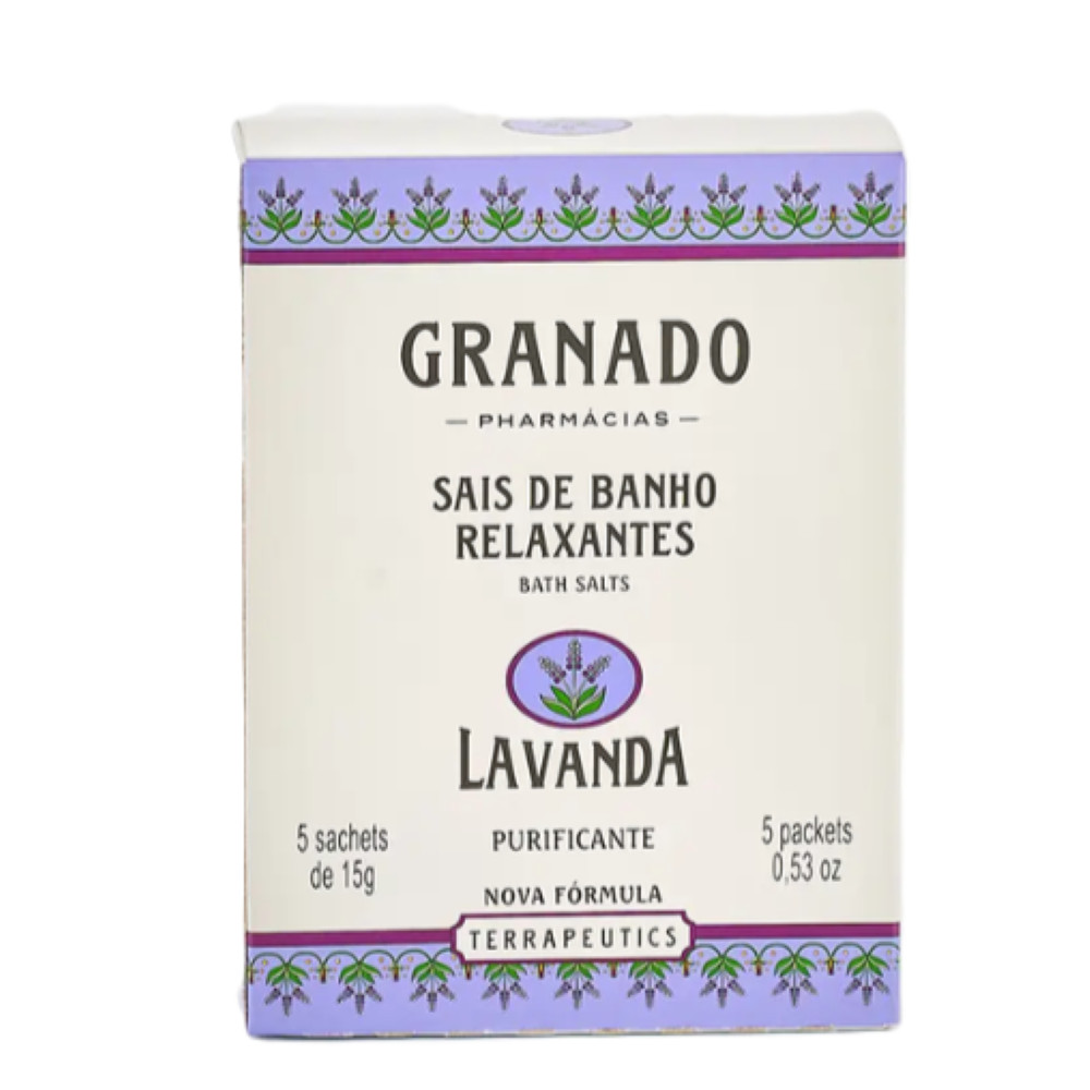Sais de Banho Lavanda - 5 unid - Terrapeutics Granado