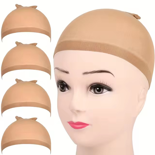 Kit 4un Toucas Wig Cap Para Cabelos Mulher Lace Wave Full Front