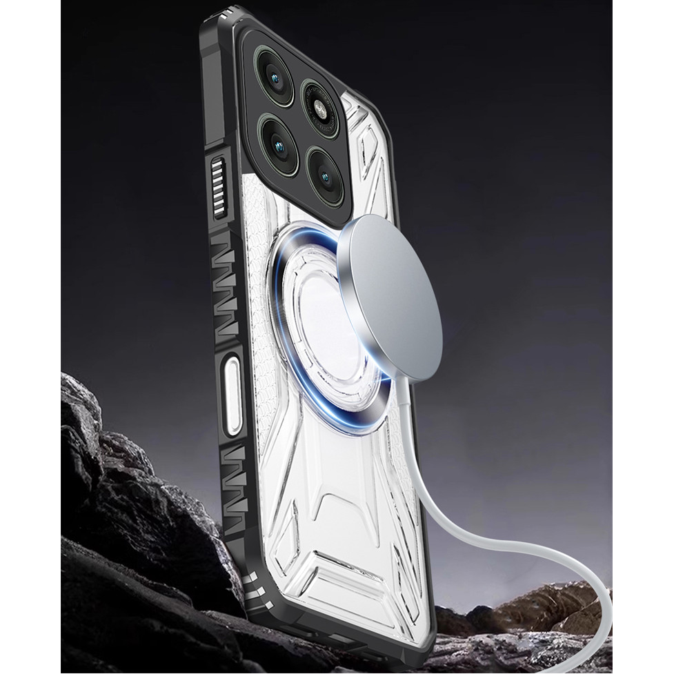 Detalhes do Magnética Capinha Para Motorola Moto Edge 60 Fusion 50 Pro 5G Capa de Celular Transparente Case