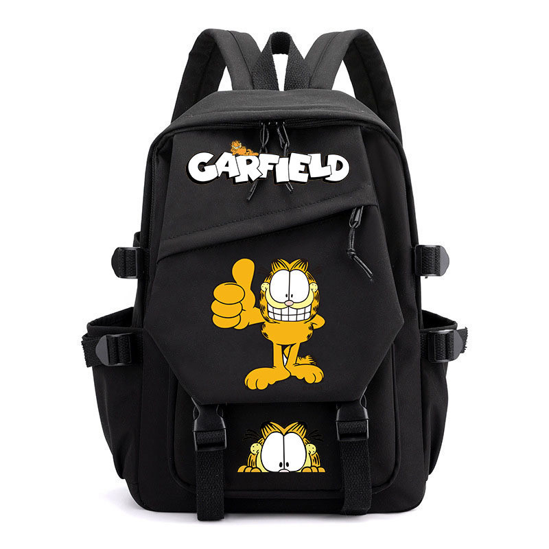 Mochila Dingyuan Garfield à prova d'água para mulheres, meninas e meninos, mochilas escolares de nylon fofas