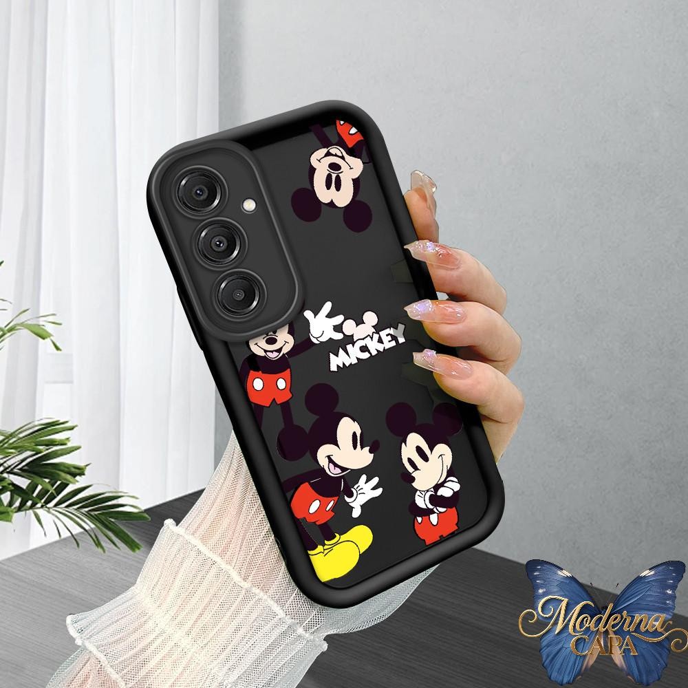 Capa Para Samsung A16 4G 5G Capinha De Celular Mickey Macio Normal Preto Silicone Dupla 5093 TYB em Oferta na Shopee