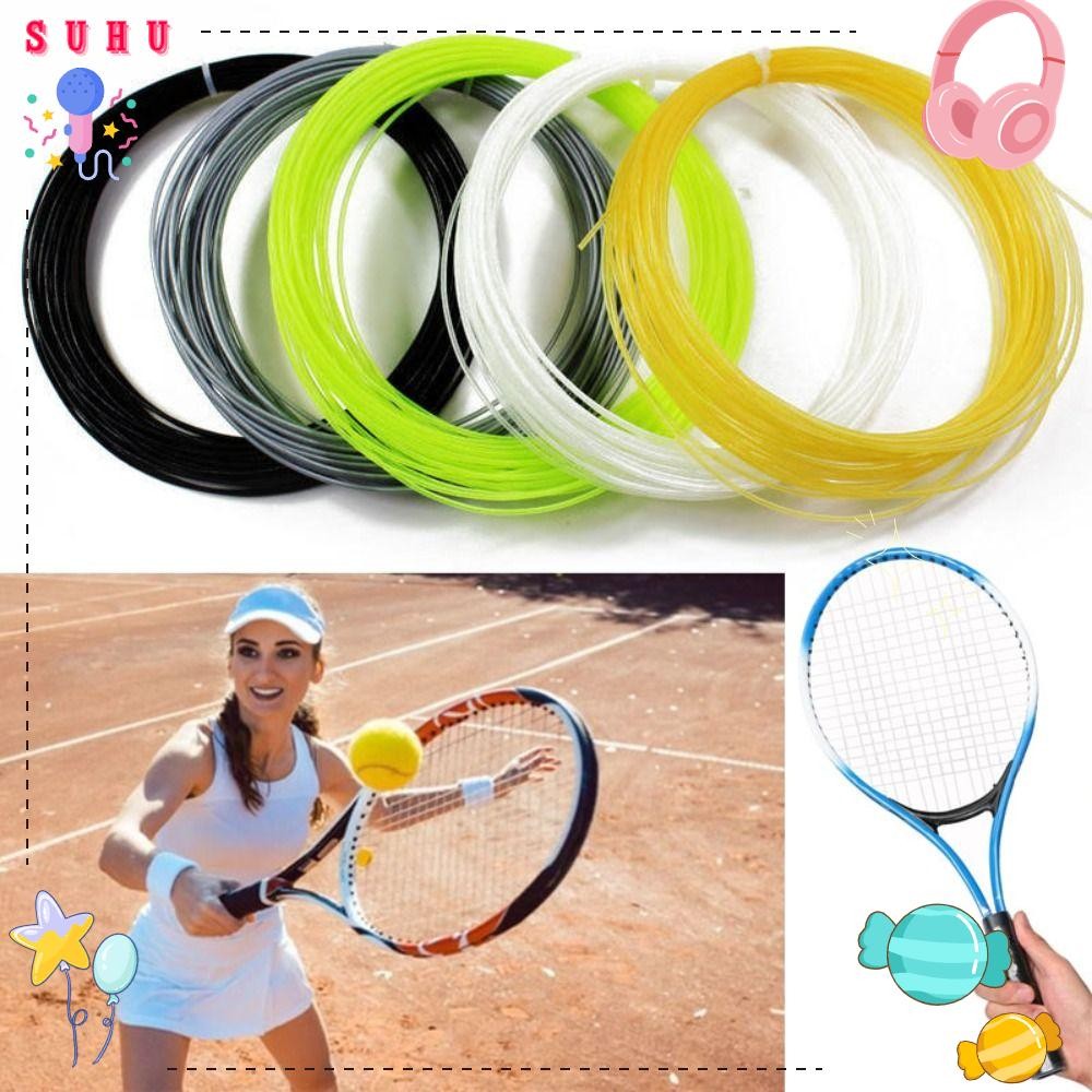 Corda De Raquete De Tênis SUHU , Fio De Titânio De Nylon De Poliéster Para Suprimentos Esportivos De 1.35 Mm 12 M , Linh em Oferta na Shopee
