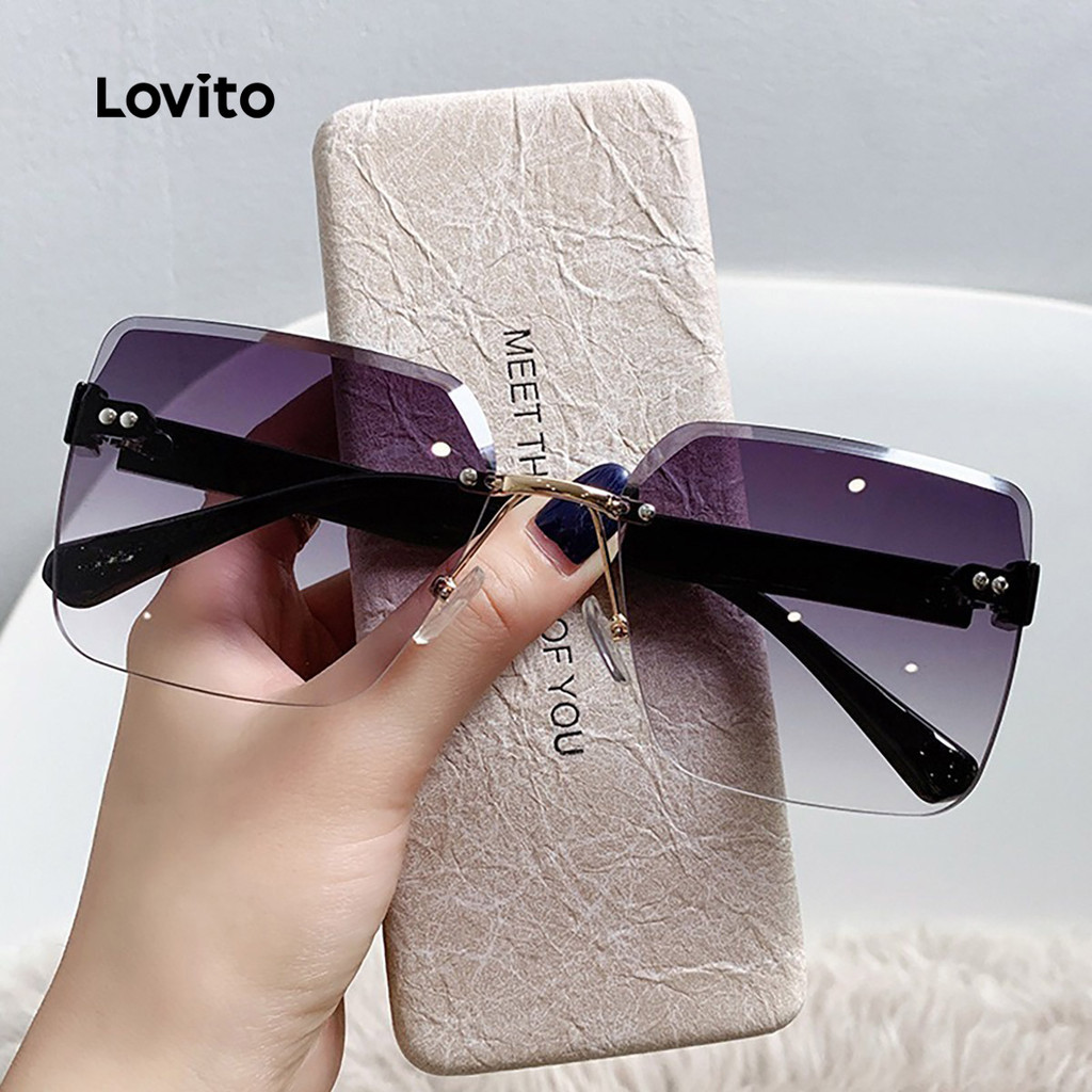 Lovito Óculos de Sol Elegantes e simples LFASCS555 em Oferta na Shopee