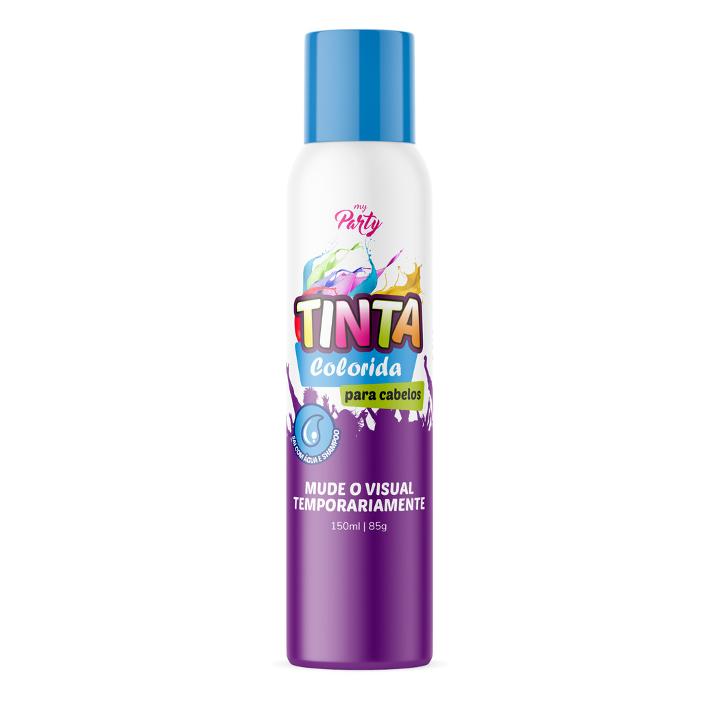 TINTA TEMP. P CABELO AE AZUL 150ML MY PARTY