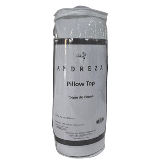 Pillow Top Casal\Queen\King\Solteiro 700g/m² 400 Fios Toque de Pluma Acolchoado Com Elástico Andreza em Oferta na Shopee