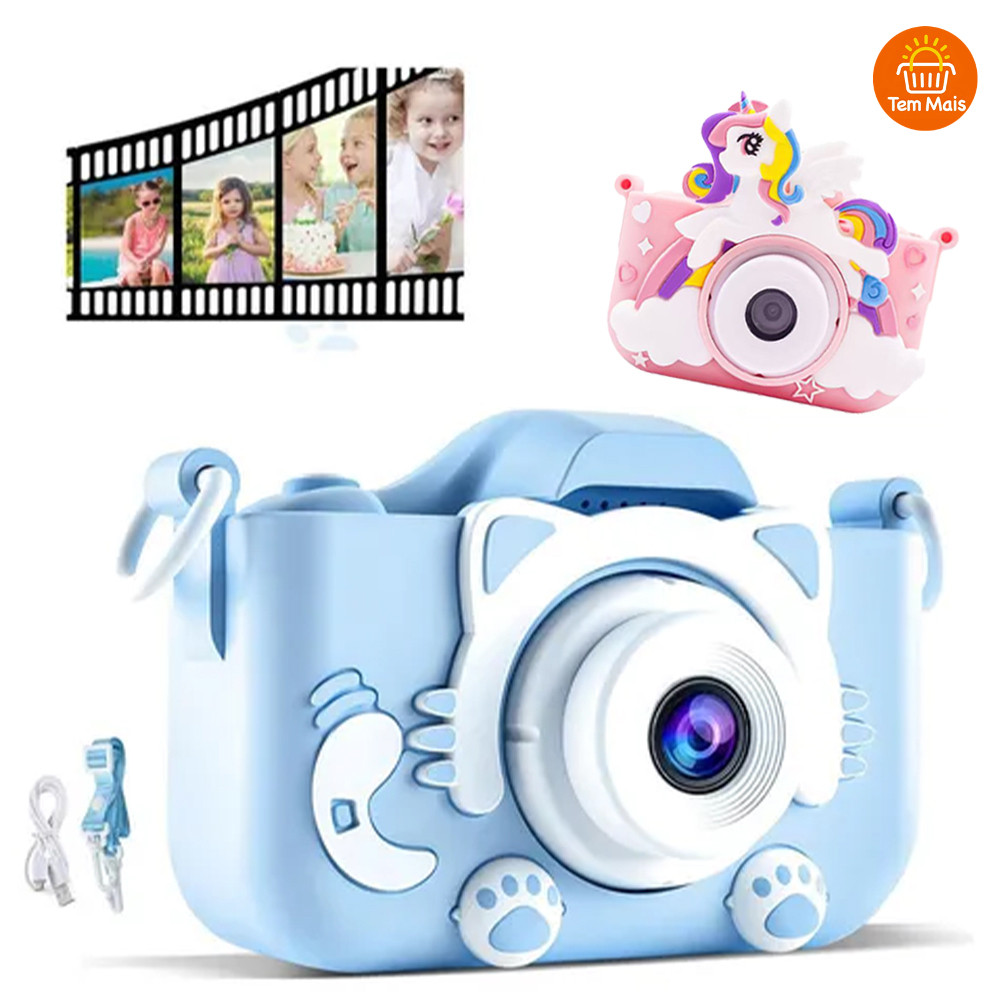 Camera Infantil Digital Filmadora Infantil Mini Maquina Fotografica Infantil Fotografa E Filma Tira Foto De Verdade