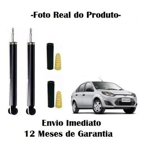 Par Amortecedor+ Kit Ford Fiesta Traseiro 2007 2008 2009 10 em Oferta na Shopee