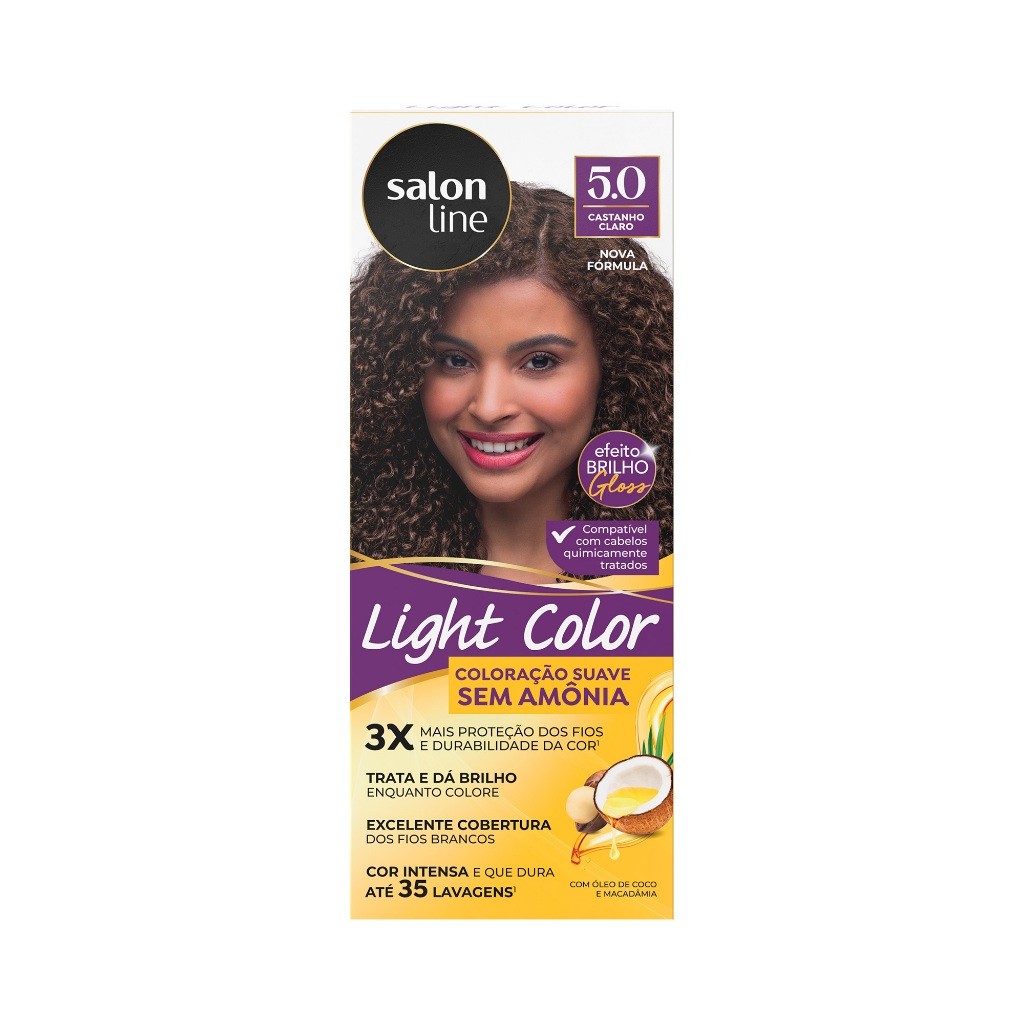 Coloração Salon Line suave Light Color 5.0 Castanho Claro