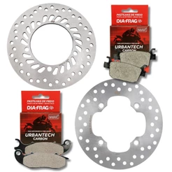 Discos de Freio P/ Honda Pcx 160 Abs 2023-2025 + Pastilhas Diafrag