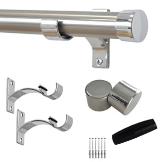 Kit Varão Para Cortina 28mm Ilhós/argola 100% Alumínio Luxo em Oferta na Shopee
