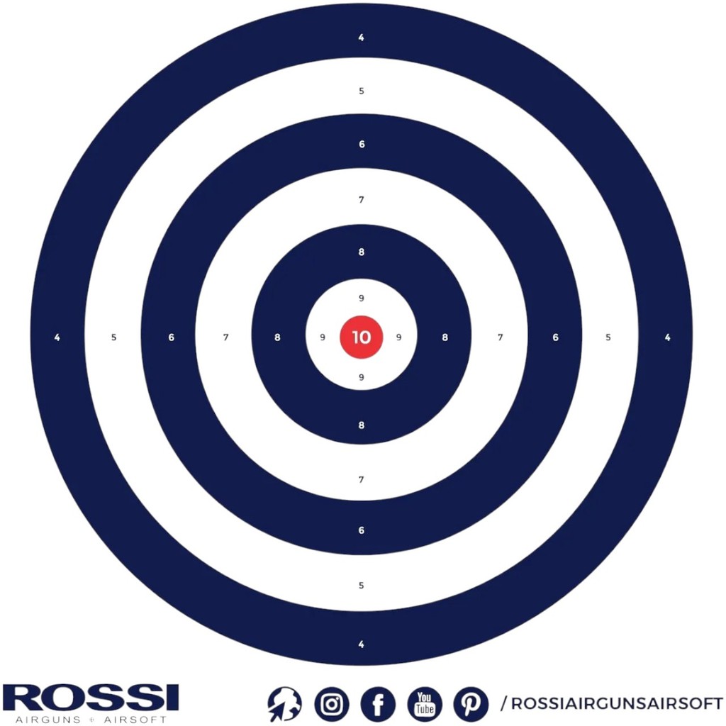 Alvos de Papel para Airsoft e Airguns 140x140mm PCT 5und - Rossi em Oferta na Shopee