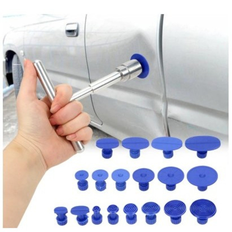 Conjunto 18 Ventosas Car Dent Tab Com 1 Extrator Sheet Metal Repair Tool Kit AM FASHION