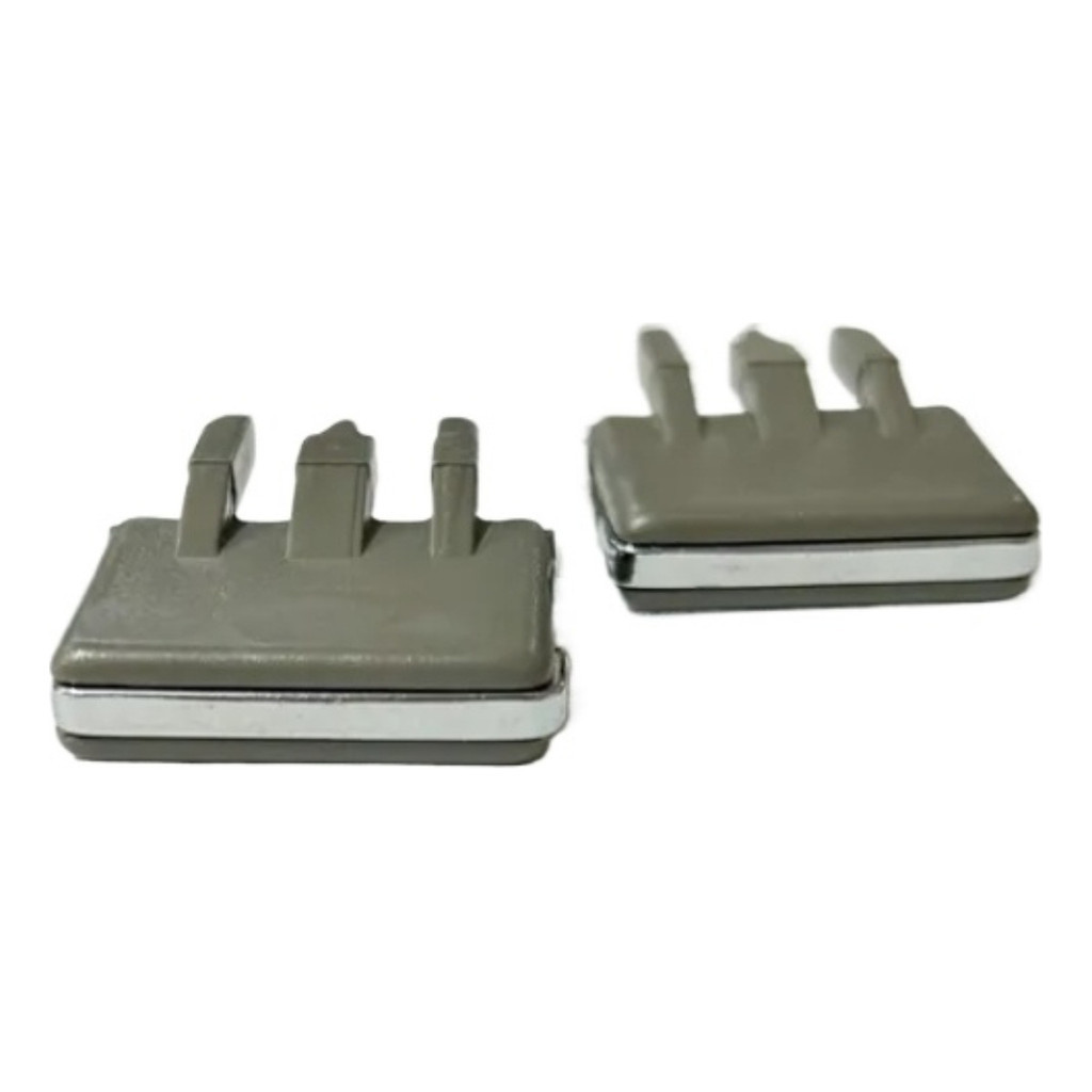 Par Clip Boão Direcionador Difusor Corolla Central Cinza Cro