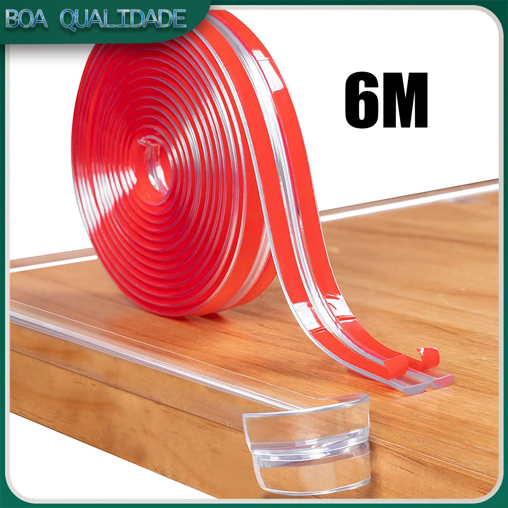 6M Protetor De Canto De Borda De Mesa Em Transparente De Silicone Universal/Macio À Prova D'água Segurança Do Be