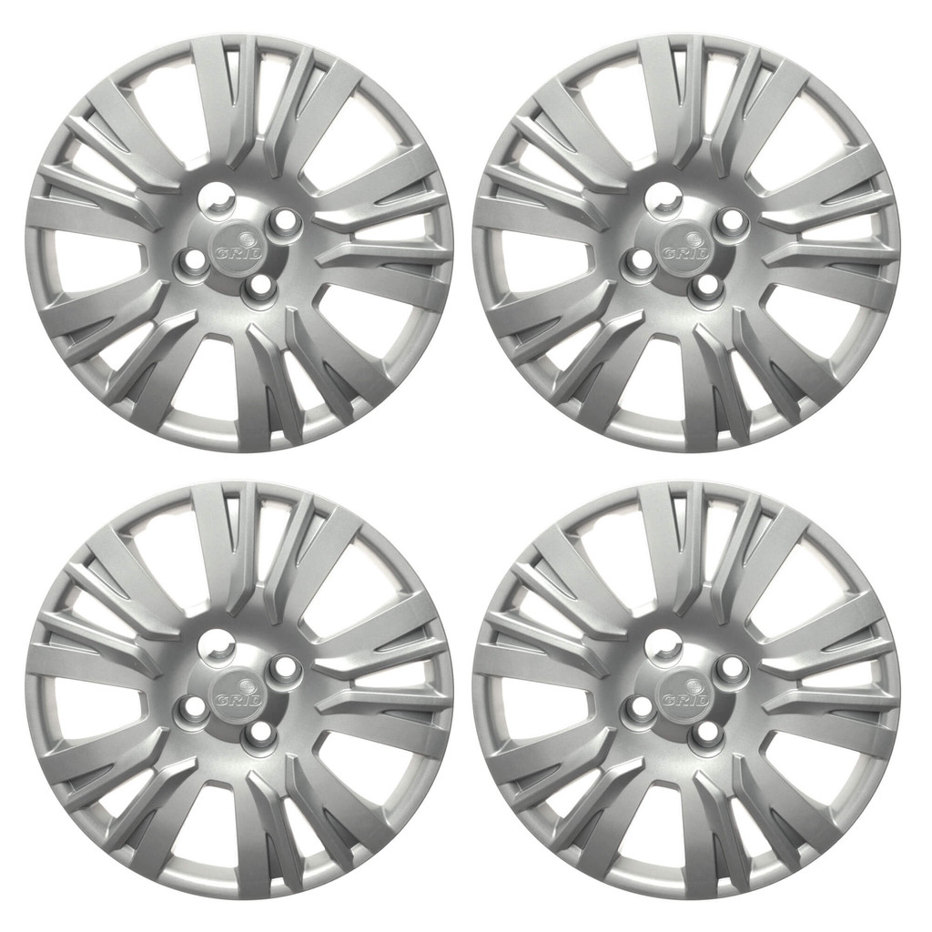 Calota Aro 14" cor Prata modelo Palio Essence 14/16 Jogo c/ 4 Calotas Grid - 221CB-PTA-E
