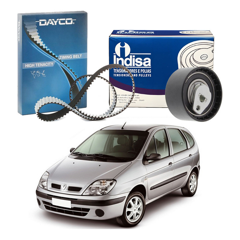 Kit Correia Dentada Tensor Scenic 2.0 16v 2002 A 2009