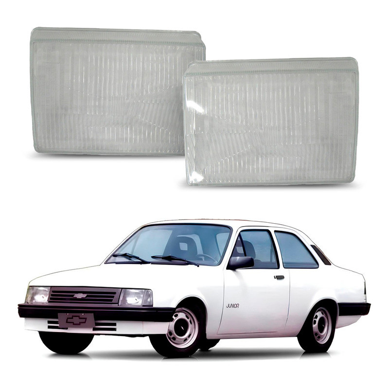 Par Lente Do Farol Dianteiro Chevette Junior 1.0 1992 A 1993 em Oferta na Shopee