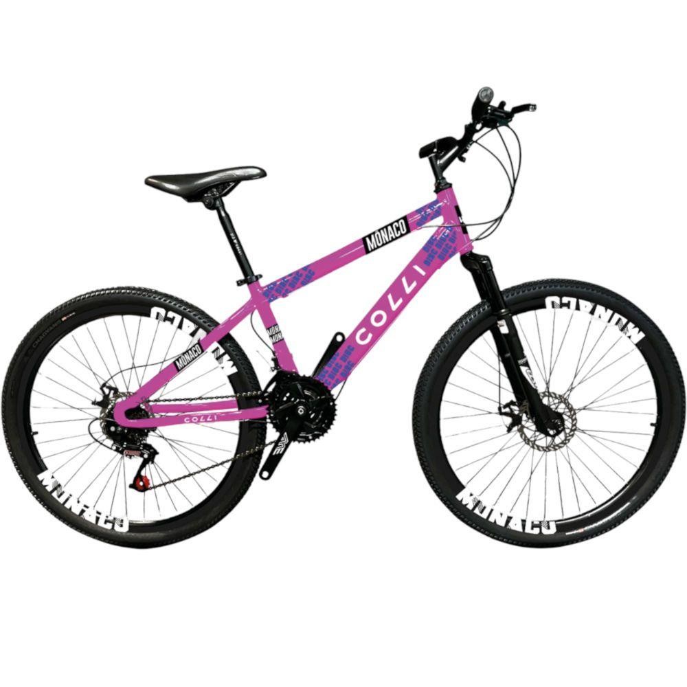 Bicicleta Colli Bike Mônaco Aro 26 Freio a Disco Quadro Aço Carbono