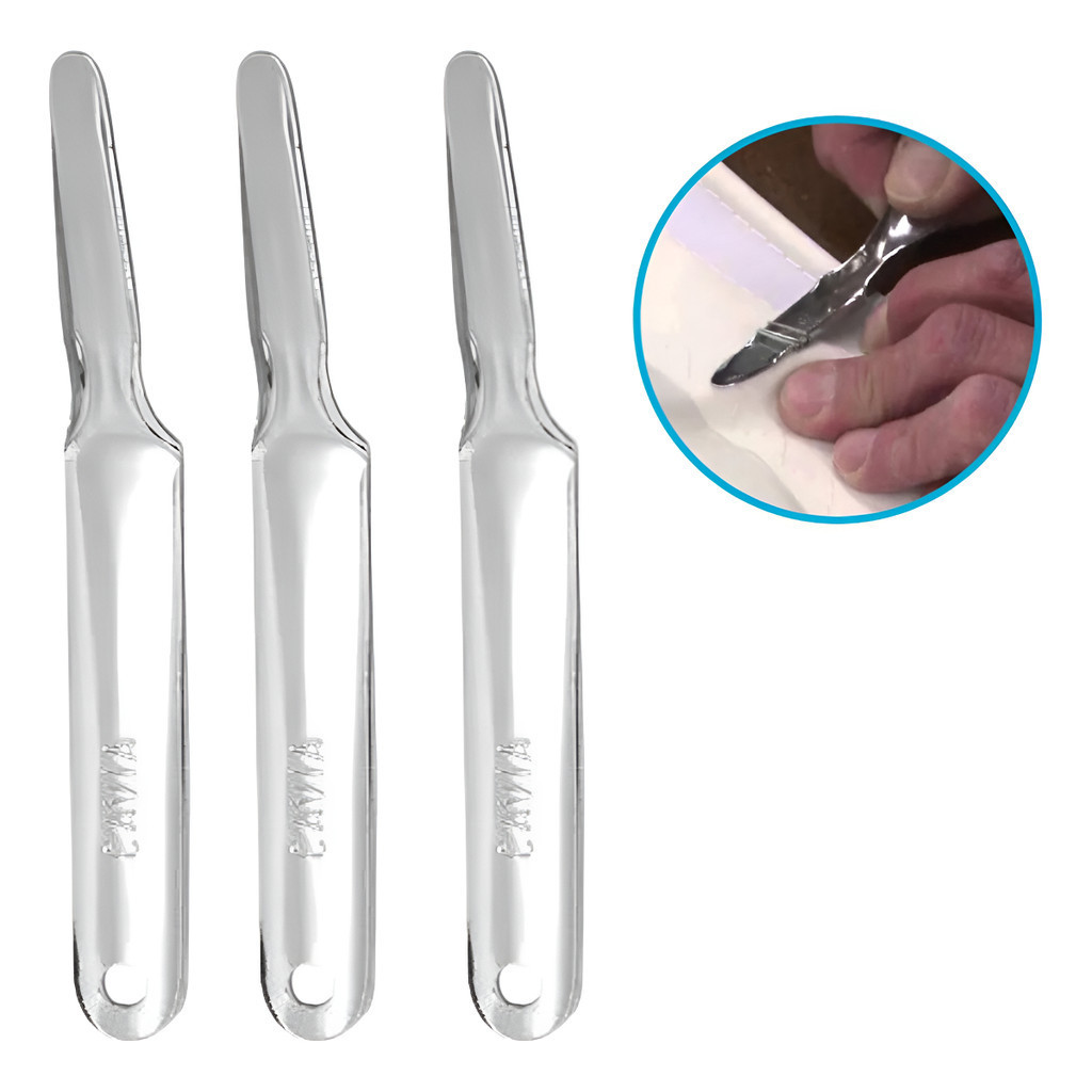 Kit 03 Extrator De Grampos Zincado Espátula Tira Grampo zincado em Oferta na Shopee