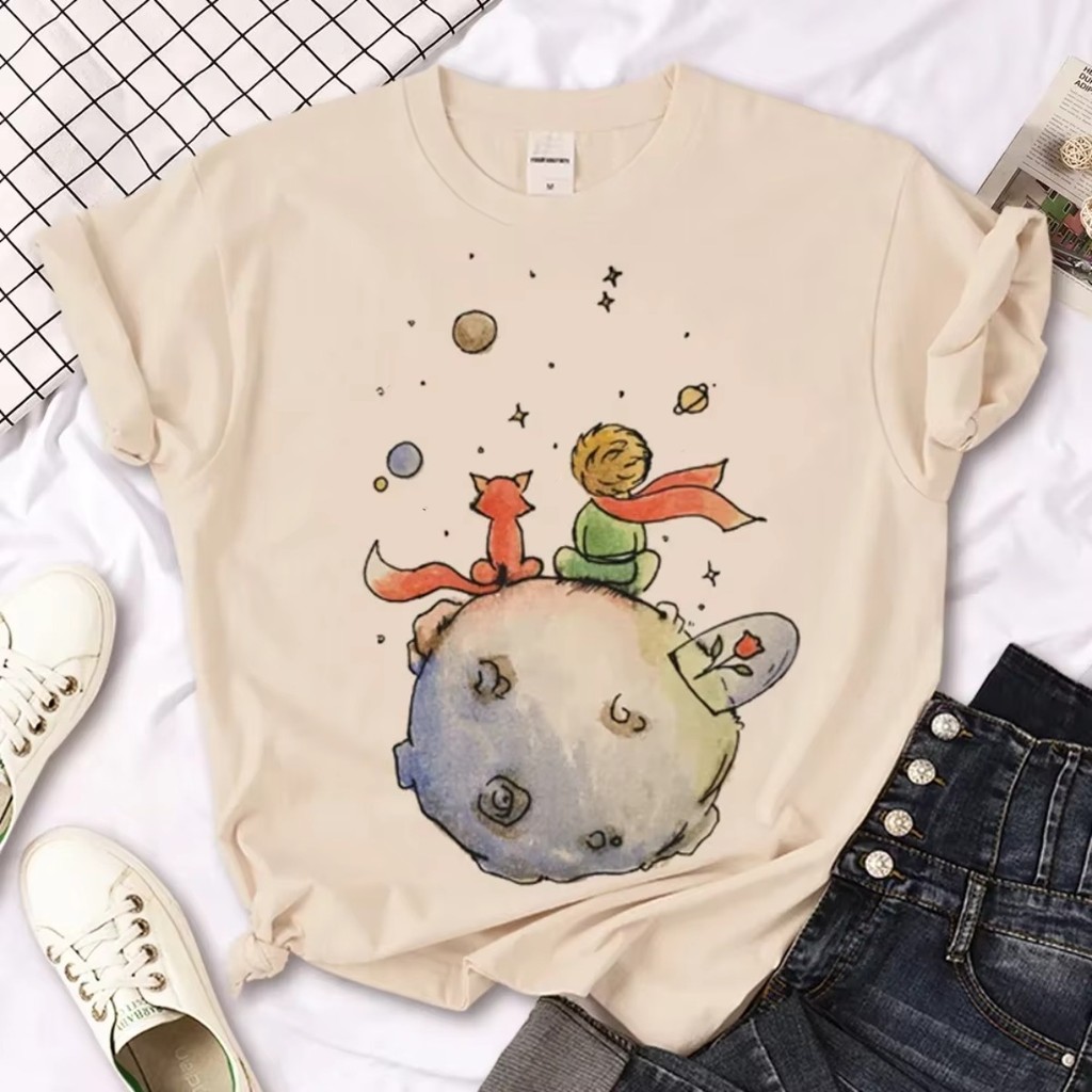 Camiseta Pequeno Príncipe Feminina Harajuku Tshirt Kawaii Tendência em Oferta na Shopee