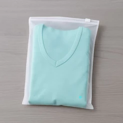 Saco Trilho Zip Transparente Fosco Com Furo - 30x20cm - 50 unidades - Rizzo