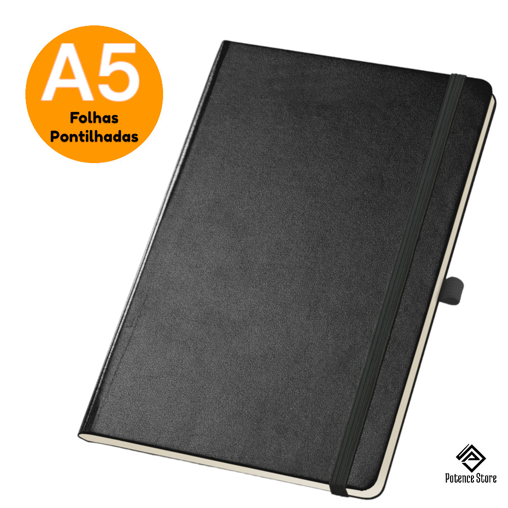 Caderno Pontilhado A5 80 Folhas cor Marfim Caderno Folhas Pontilhadas Diario Bullet Journal