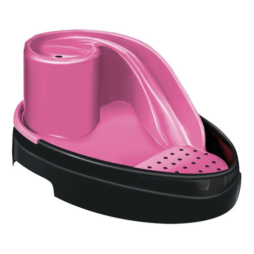 Fonte Cascata Bebedouro Purificador Cão Gato Rosa Bivolt