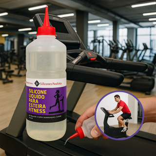 Silicone Lubrificante Líquido 1 Lt Puro Próprio esteira e bicicleta ergométrica em Oferta na Shopee