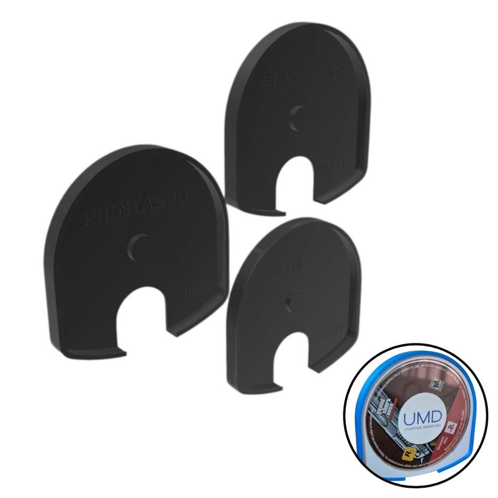 Kit 3 Case Tampa Cover Capinha Para UMD Para PSP