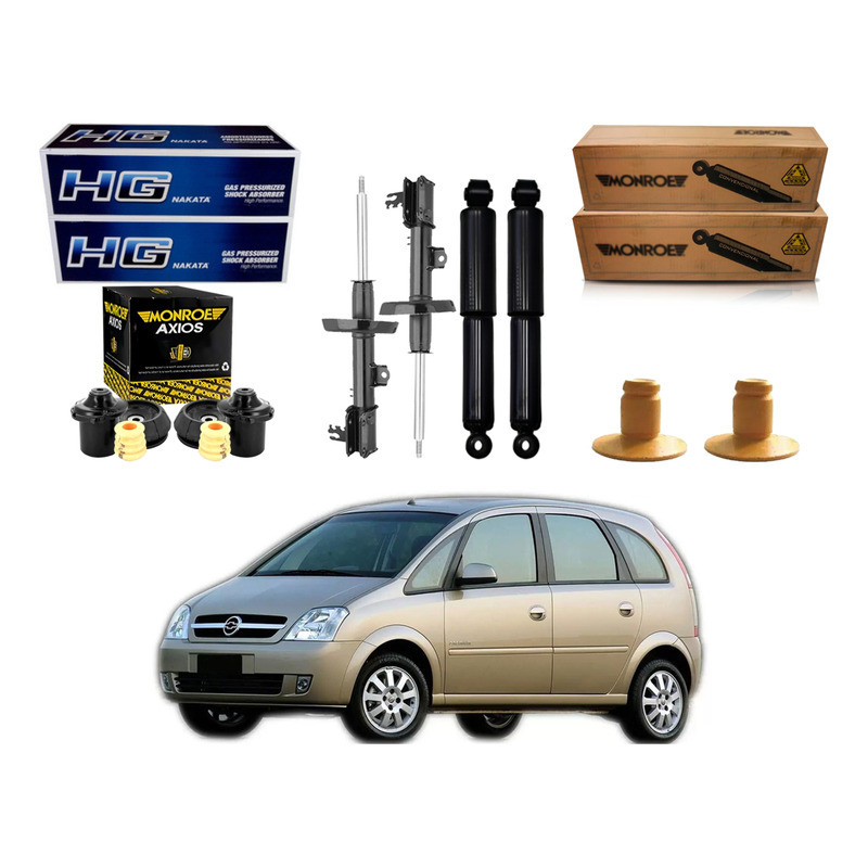 Kit Amortecedor Completo' Meriva 1.8 2002 A 2007 em Oferta na Shopee