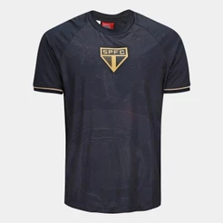 Camiseta São Paulo Frequência Masculina - Preto