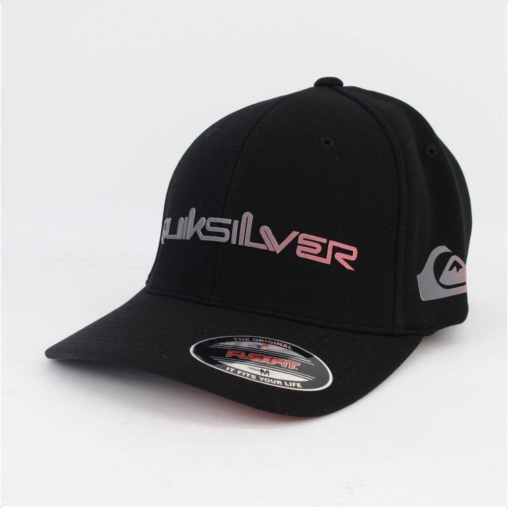 Boné Quiksilver Aba Curva Gradient Type New Wave Preto