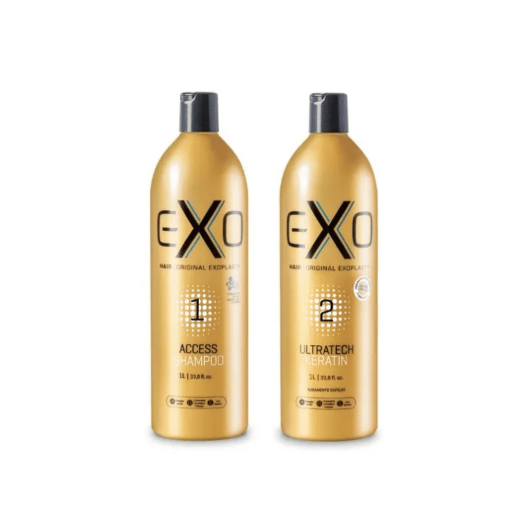 Kit Exoplastia - Alisamento Shampoo Acess  + Ultratech Keratin 1L - EXO