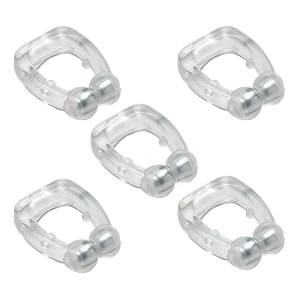 Kit com 5 Clips Nasais Magnéticos Anti-Ronco – Sono Tranquilo e Respiração Livre