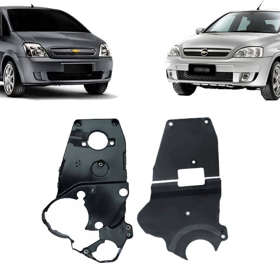 Kit Capa Proteção Correia Novo Corsa Meriva 02/12 Montana 04/09 (1.0/1.4/1.8)