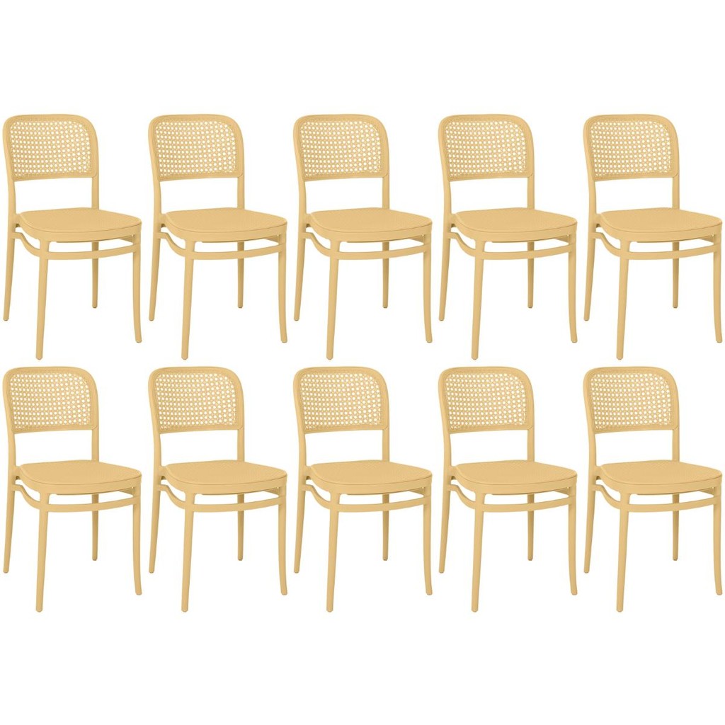 Kit 10 Cadeiras de Jantar Roma para Sala e Cozinha em Oferta na Shopee