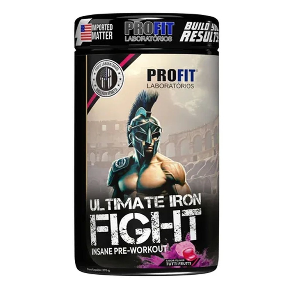 Ultimate Iron Fight Pré Treino - 270g Tutti Frutti - ProFit em Oferta na Shopee