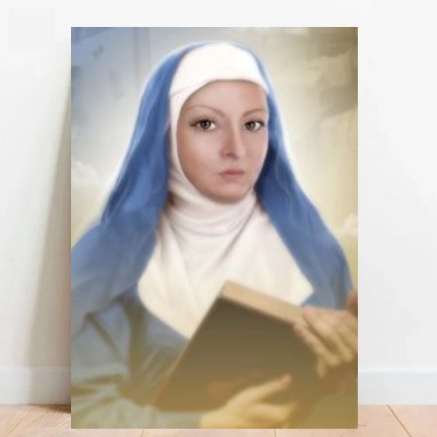 Quadro Placa Decorativa Joanna de Ângelis Espiritismo Espiritualismo Religião Brasileira 02
