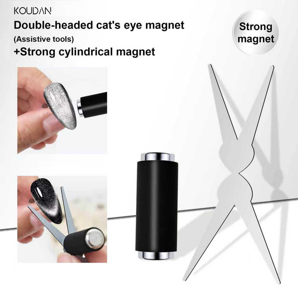 Ferramentas Para Arte Em Unhas , Manicure , Olho De Gato , Cabeça Dupla , Forma De Y , Ímã Cilíndrico , Listras Francesa em Oferta na Shopee