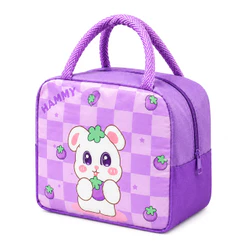Lancheira Térmica Infantil Escolar coelhinha Bolsa Térmica Impermeável Mantém Alimentos Frescos Ideal Para Escola