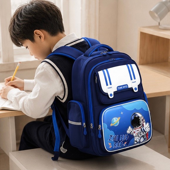 Mochila Escolar Infantil Menino Menina Astronauta Desenho F05  JZ