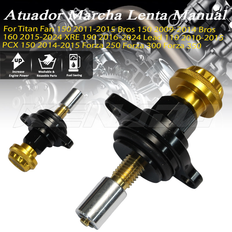 Atuador Marcha Lenta Manual IACV Para Titan Fan150 Bros150/160 XRE190 16-24 Lead110 10-15 PCX150 14-15 Forza250/300/350